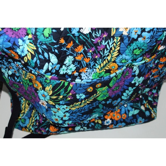 Vera Bradly Set Weekender Floral Travel Cargo Duffle Bag Midnight Blues H14591 - Picture 12 of 16
